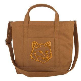 メゾンキツネ(MAISON KITSUNE')の新品 メゾン キツネ MAISON KITSUNE トートバッグ ミニ トートバッグ ゴールデンブラウン(トートバッグ)