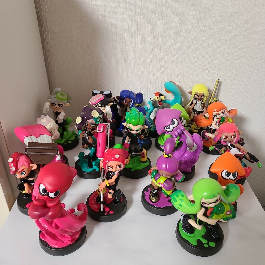 ライムグリーンamiibo　アミーボ　スプラトゥーンシリーズ　19種類　すりみ連合以外全種類