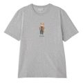 新品 メゾン キツネ MAISON KITSUNE Tシャツ レギュラー Tシャツ グレー メランジ GREY MELANGE L