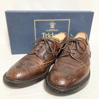 トリッカーズ(Trickers)の✴︎UK8 2/1サイズ！シューツリー付き　トリッカーズ　グレインレザー　バート(ブーツ)