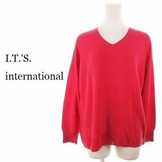 イッツインターナショナル(I.T.'S.international)のイッツインターナショナル セーター ウール混 F ピンク 220701AH7A(ニット/セーター)