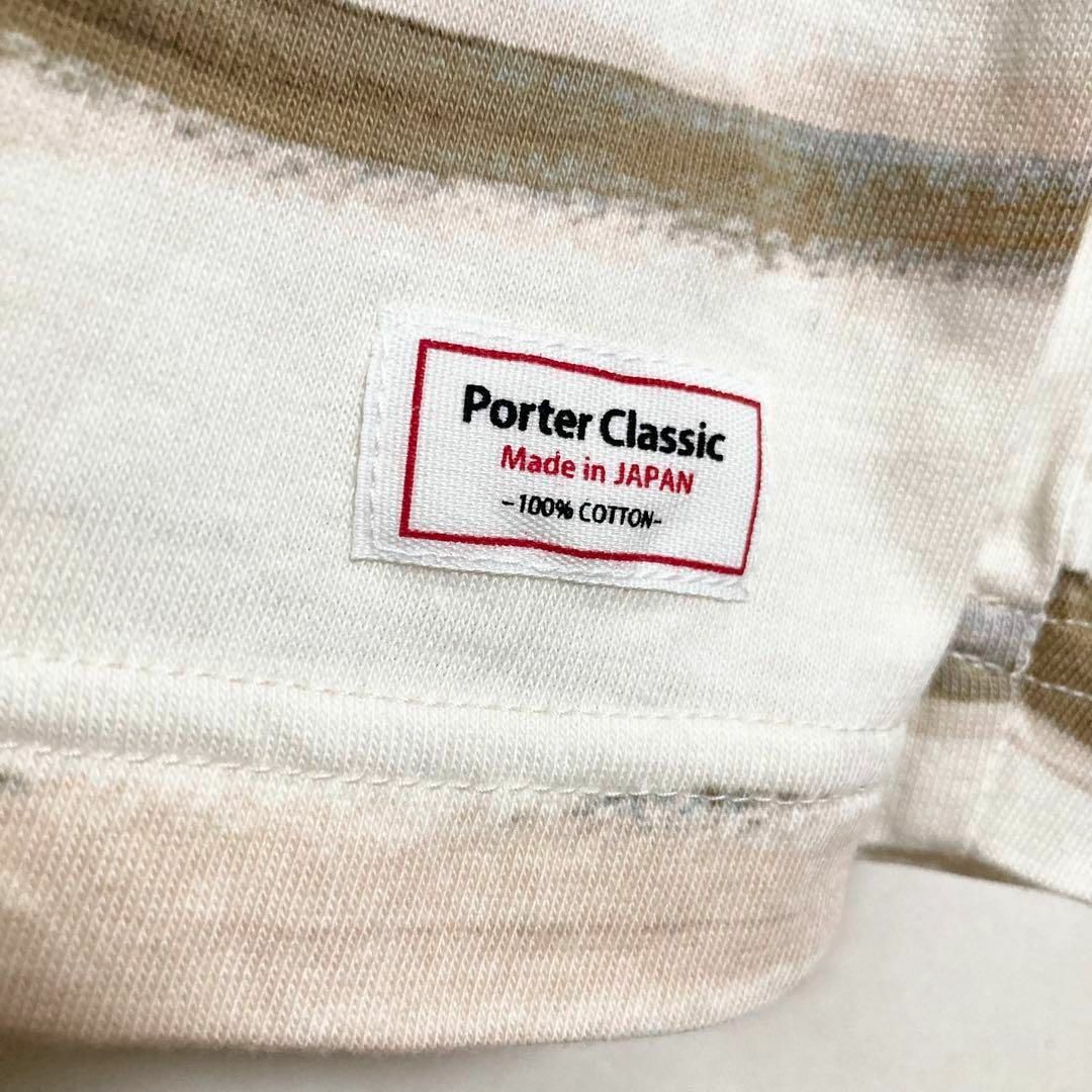 PORTER CLASSIC(ポータークラシック)のXLサイズ！Porter Classic ボートネックアーティストボーダー メンズのトップス(Tシャツ/カットソー(七分/長袖))の商品写真
