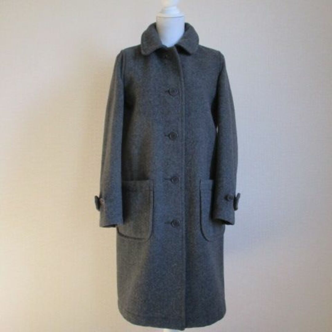 マーガレットハウエル MHL. グレー ロングコート Ⅱ 美品 秋冬 マーガレットハウエル MHL. グレー ロングコート Ⅱ 美品 秋冬