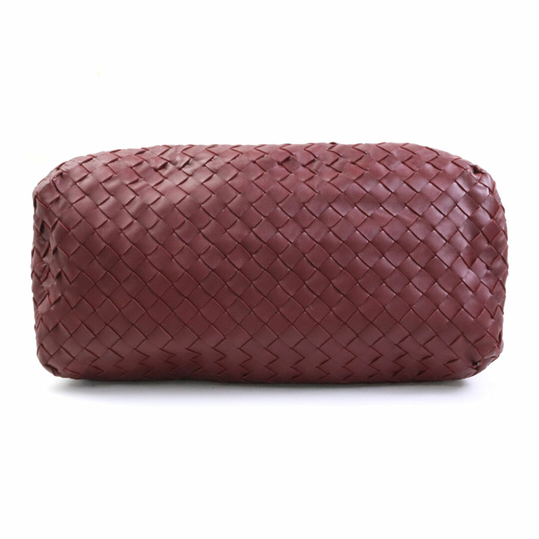 Bottega Veneta(ボッテガヴェネタ)のボッテガヴェネタ BOTTEGAVENETA ハンドバッグ イントレチャート レザー ボルドー レディース 送料無料【中古】 99636g レディースのバッグ(ハンドバッグ)の商品写真