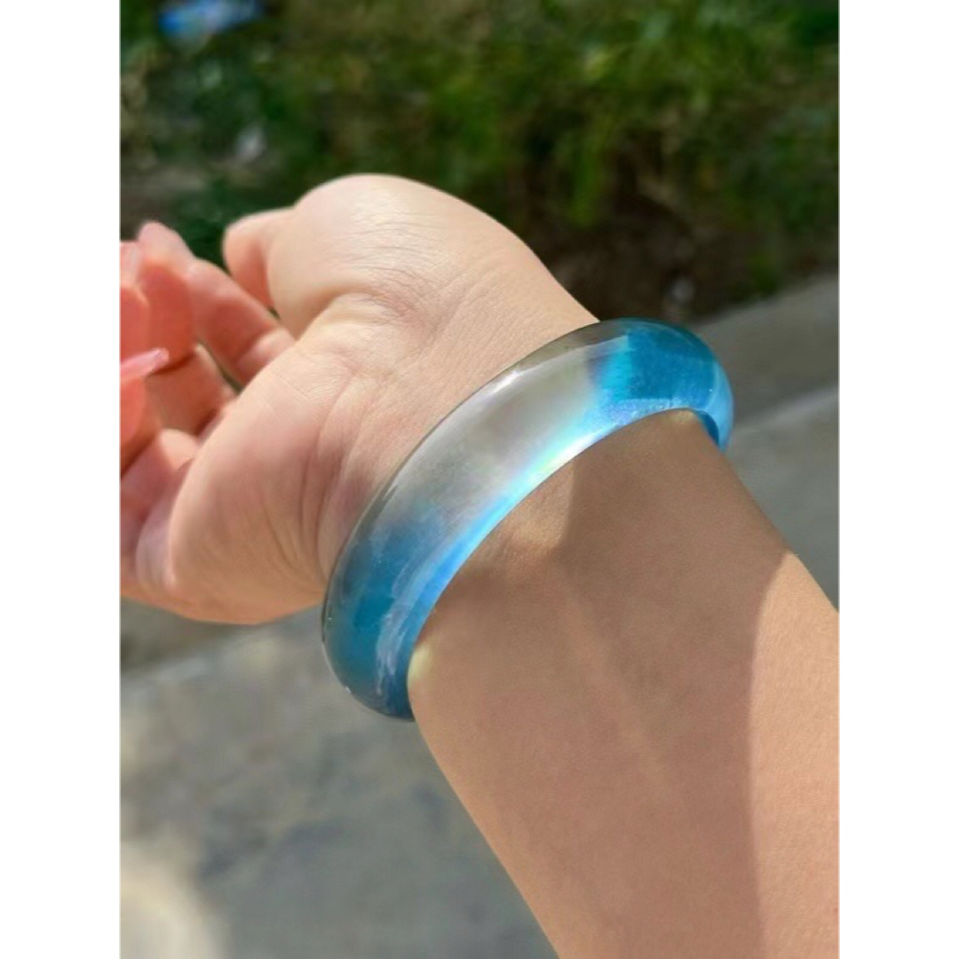 ⭐︎【天然】アクアマリン バングル 61.8g ブレスレット/バングル ⭐︎【天然】アクアマリン バングル 61.8g ブレスレット/バングル