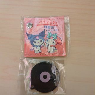 サンリオ(サンリオ)のサンリオ　ガチャ　レコード型ボールチェーン　マイメロクロミ(キャラクターグッズ)