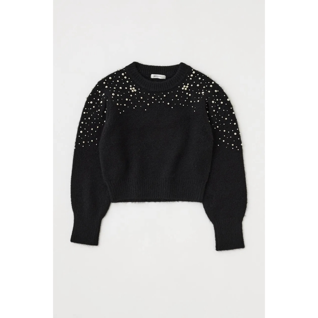 moussy(マウジー)のMOUSSY♡BEADS DECO KNIT レディースのトップス(ニット/セーター)の商品写真