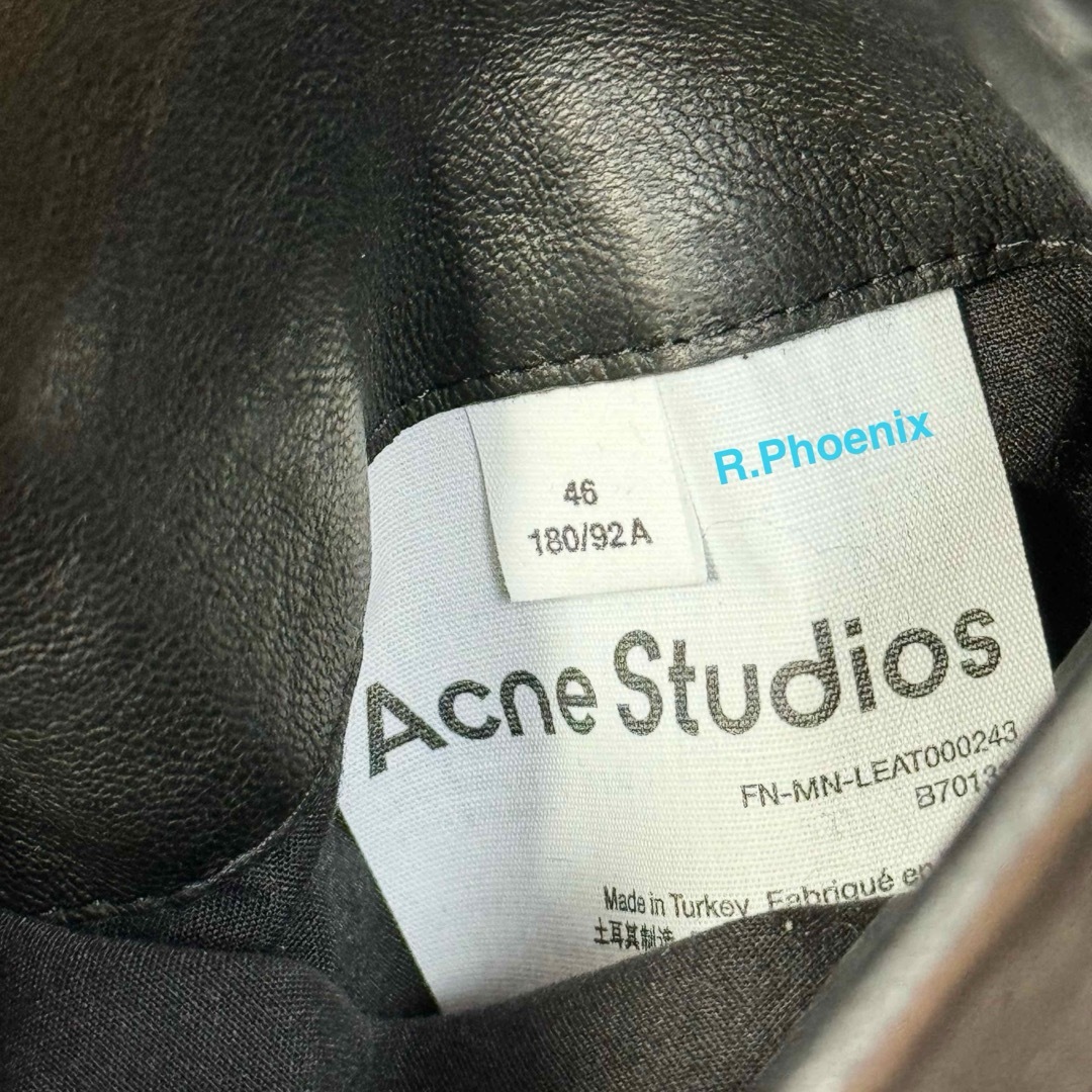 Acne Studios(アクネストゥディオズ)のTiffany様専用 ACNE STUDIOS LEATHER JACKET メンズのジャケット/アウター(レザージャケット)の商品写真