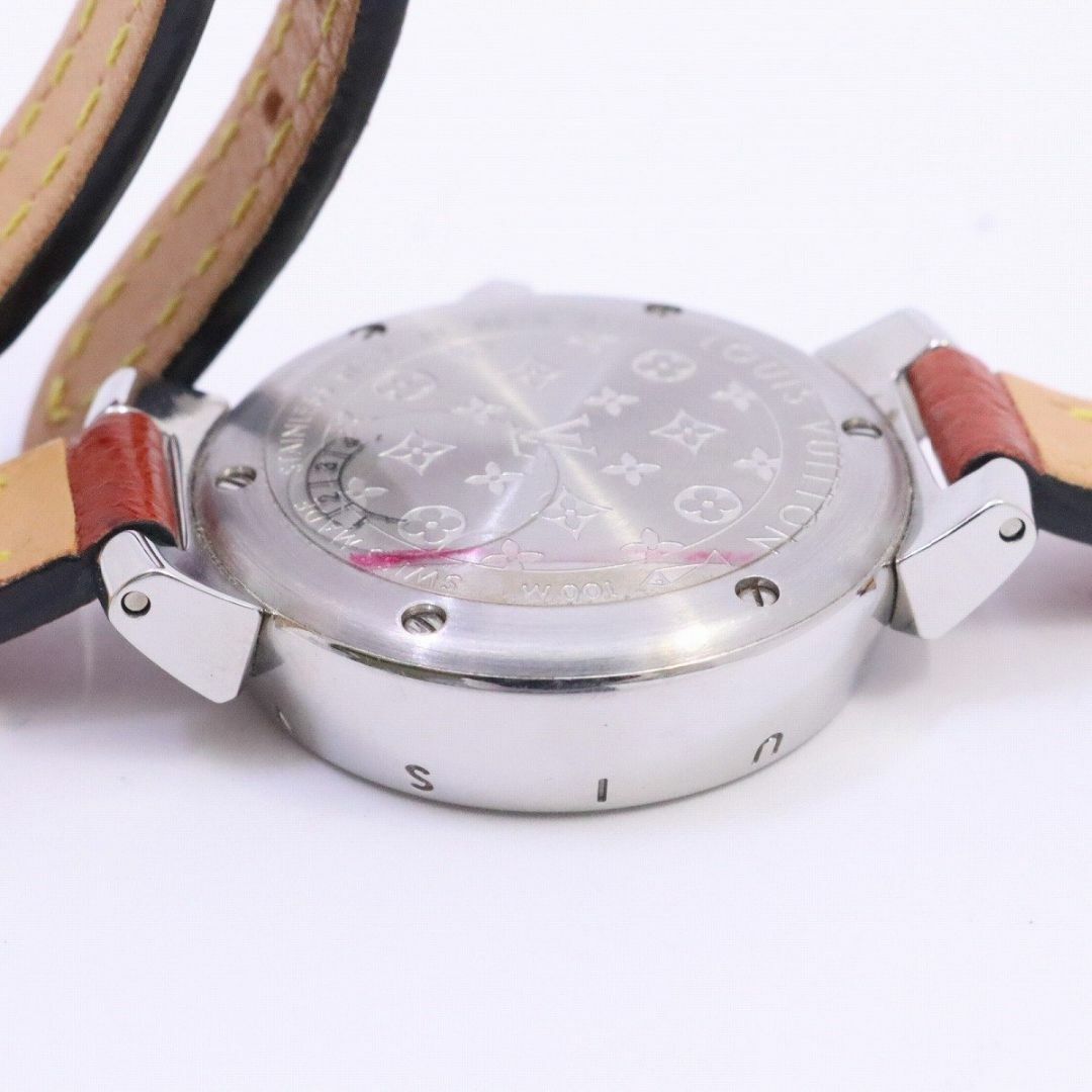 LOUIS VUITTON(ルイヴィトン)のルイヴィトン タンブール クォーツ レディース 腕時計 ブラウン文字盤 純正2重巻きベルト Q1211 レディースのファッション小物(腕時計)の商品写真