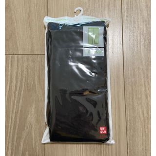 ユニクロ(UNIQLO)のユニクロ　リブ　レギュラーフィット　レギンス　10分丈　ブラック　黒(パンツ/スパッツ)