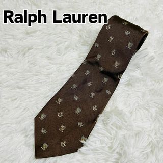 ラルフローレン(Ralph Lauren)の【美品】Ralph Lauren ラルフローレン シルク100%紋章ネクタイ(ネクタイ)