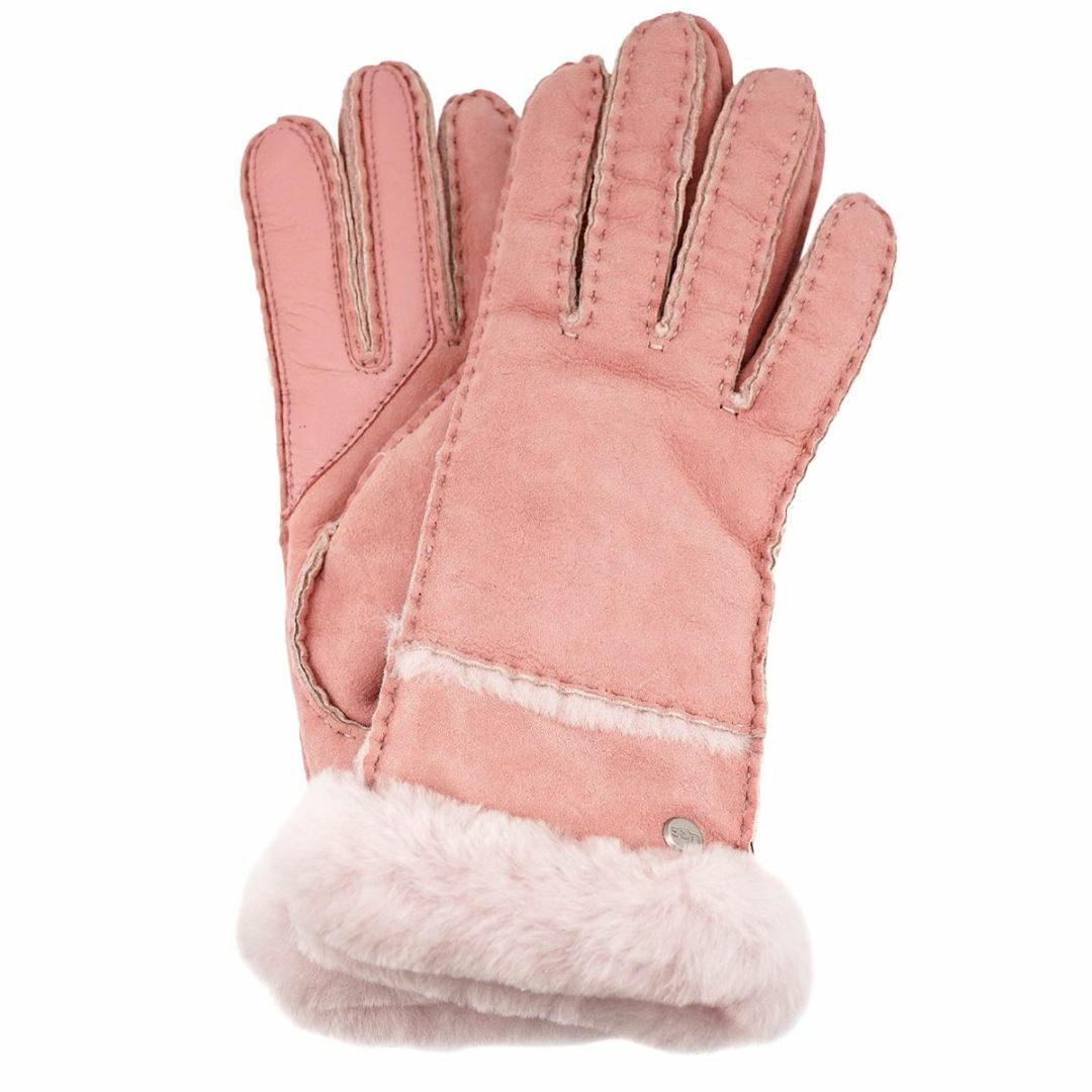 UGG(アグ)のUGG アグ 手袋 2023年-2024年秋冬新作 17371 W SHEEPSKIN SEAMED GLOVE レディース スマホ対応 ABSM ピンク Mサイズ レディースのファッション小物(手袋)の商品写真