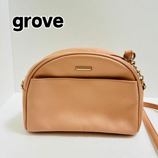 グローブ(grove)の【美品】grove グローブ ショルダーバッグ デザインバッグ(ショルダーバッグ)