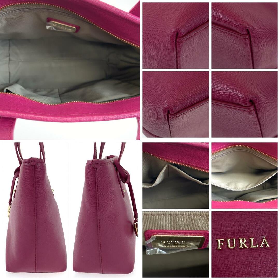 Furla(フルラ)のFurla フルラ ピンク ショッキングピンク レザー ハンドバッグ 2way ショルダーバッグ レディース 404535 【中古】 レディースのバッグ(ショルダーバッグ)の商品写真