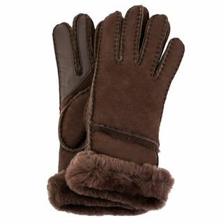 アグ(UGG)のUGG アグ 手袋 2023年-2024年秋冬新作 17371 W SHEEPSKIN SEAMED GLOVE レディース スマホ対応 BCDR ブラウン Sサイズ(手袋)