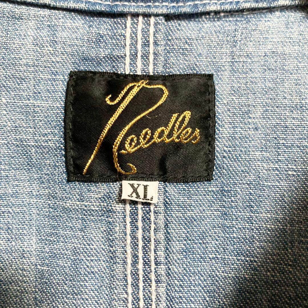 Needles(ニードルス)のXLサイズ！Needles デニムカバーオール メンズのジャケット/アウター(Gジャン/デニムジャケット)の商品写真