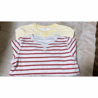 ムジルシリョウヒン(MUJI (無印良品))の無印良品　キッズスウェット110 2枚セット(Tシャツ/カットソー)