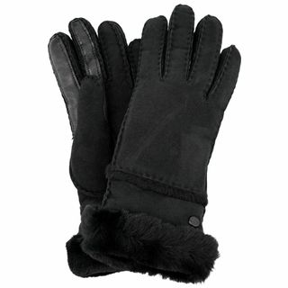 アグ(UGG)のUGG アグ 手袋 2023年-2024年秋冬新作 17371 W SHEEPSKIN SEAMED GLOVE レディース スマホ対応 BLK ブラック Sサイズ(手袋)