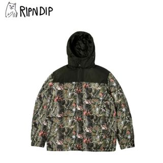 リップンディップ(RIPNDIP)のRIPNDIP ダウンジャケット M Nerm & Jerm Tree マルチ(ダウンジャケット)