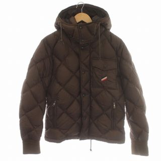 モンクレール(MONCLER)のMONCLER ダウンジャケット フード 1 S 茶 220914136600(ダウンジャケット)