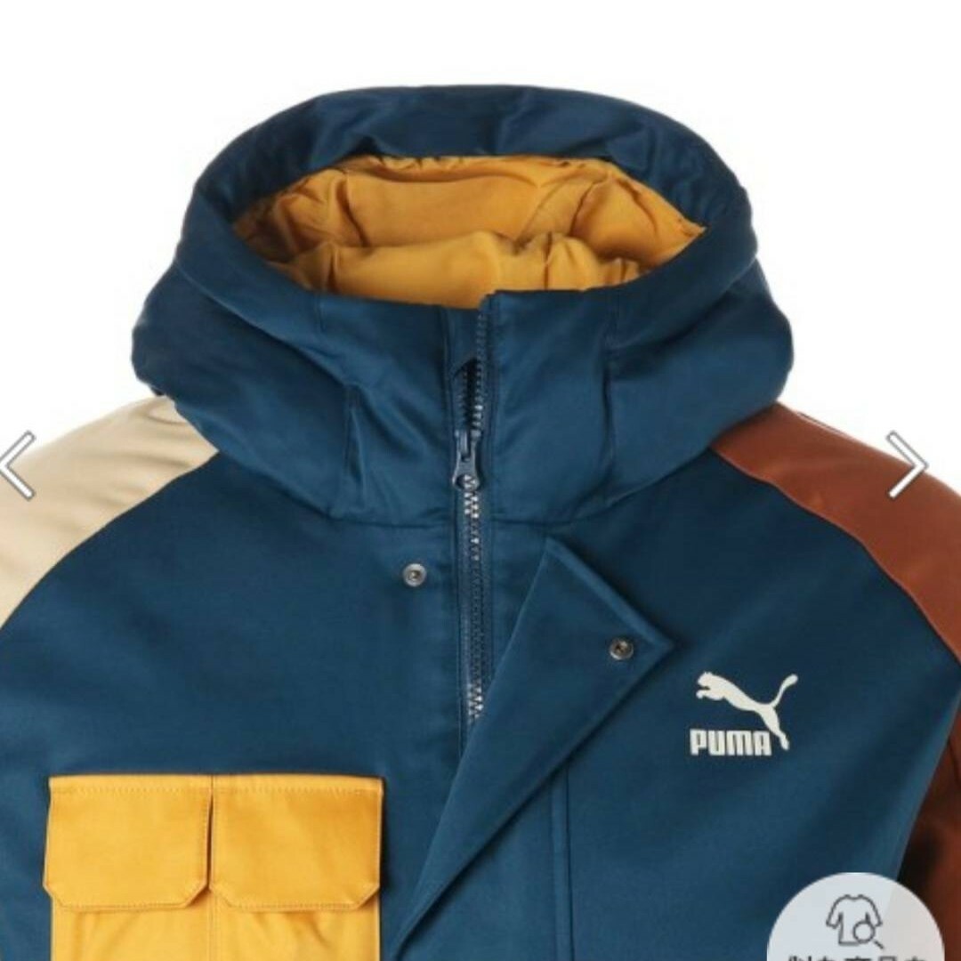 PUMA(プーマ)の新品！~PUMA~ 個性派 ダウンベンチコート M クレイジーパターン 防寒衣料 メンズのジャケット/アウター(ダウンジャケット)の商品写真