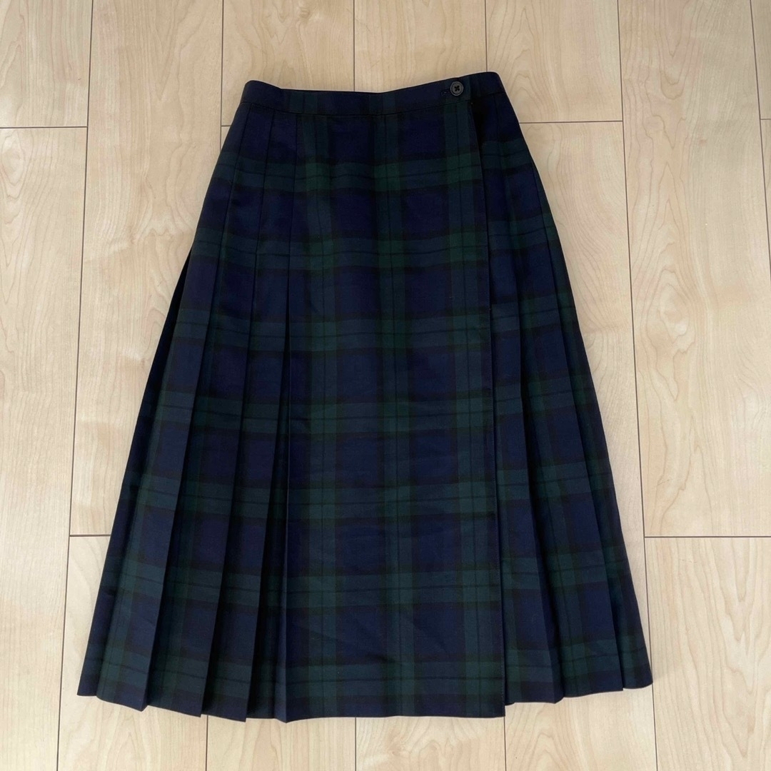 J.PRESS(ジェイプレス)のジェイプレス　巻きスカート　ブラックウォッチ柄 レディースのスカート(ひざ丈スカート)の商品写真