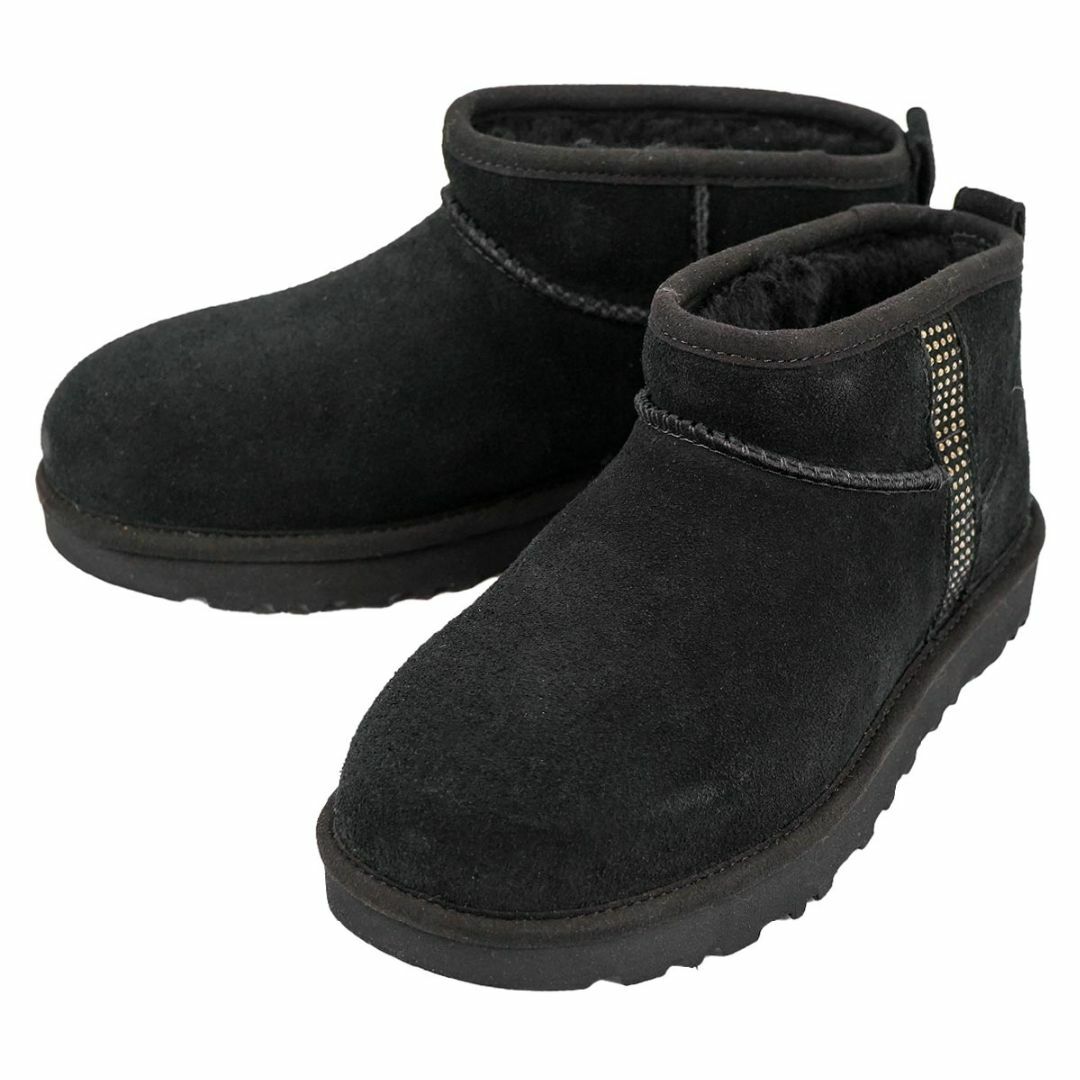 UGG(アグ)のUGG アグ ムートンブーツ 2023年-2024年秋冬新作 1153777 Classic Ultra Mini Bling レディース BLK ブラック サイズ7/24cm レディースの靴/シューズ(ブーツ)の商品写真