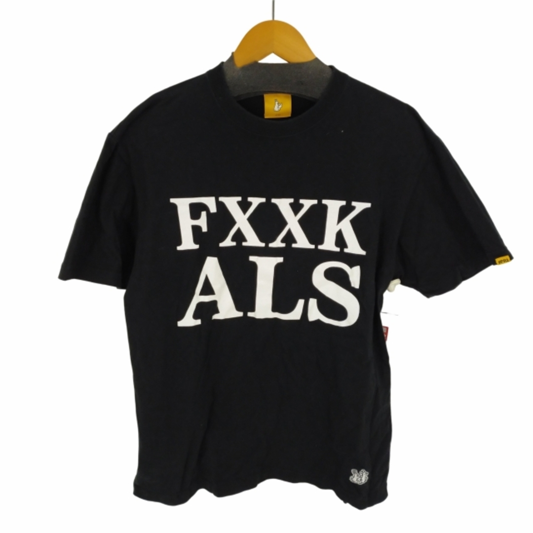 FR2(エフアールツー) FXXK ALS プリント半袖Tシャツ メンズ黒系_バズストア