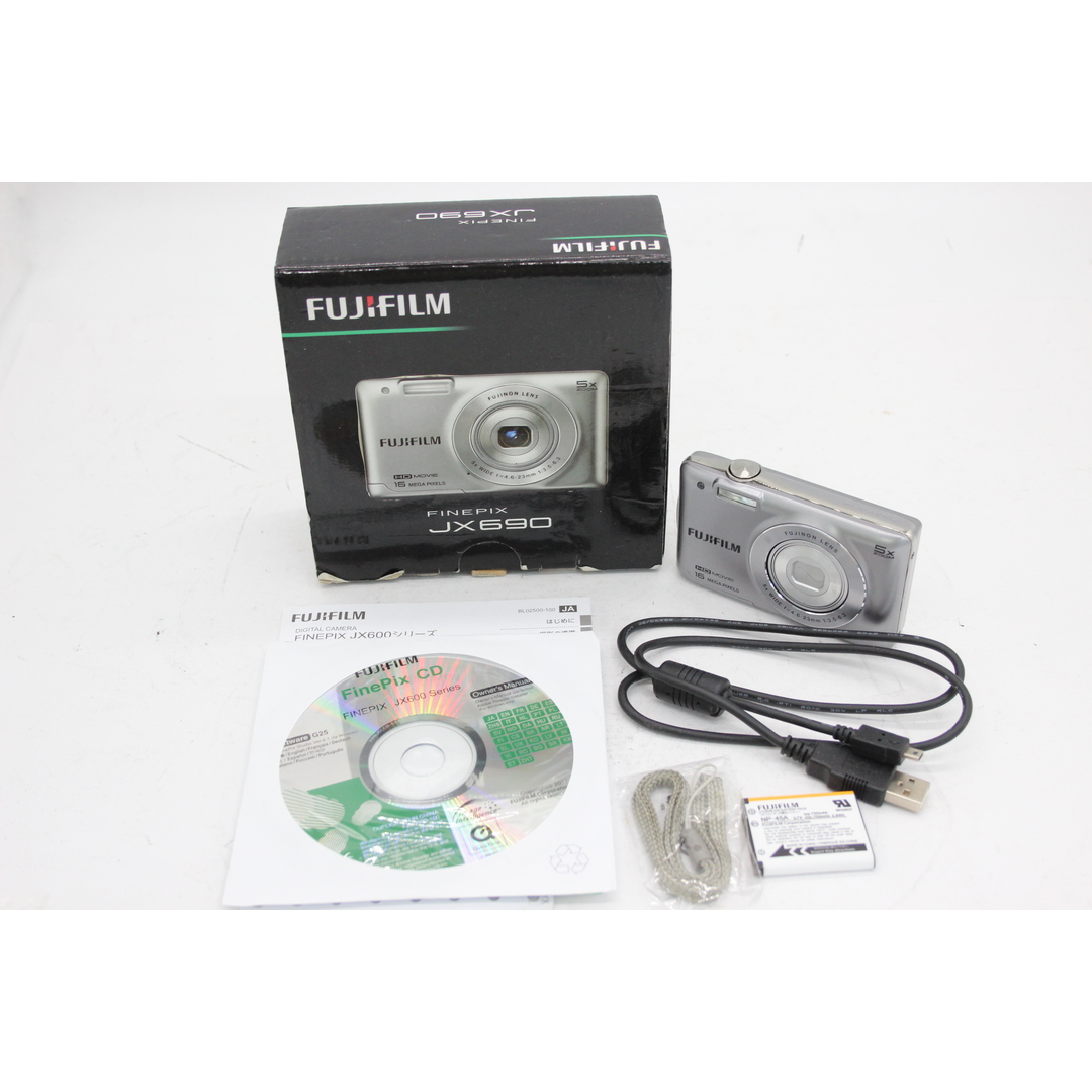 【返品保証】 【元箱付き】フジフィルム Fujifilm Finepix JX690 5x バッテリー付き コンパクトデジタルカメラ  s5745注意事項