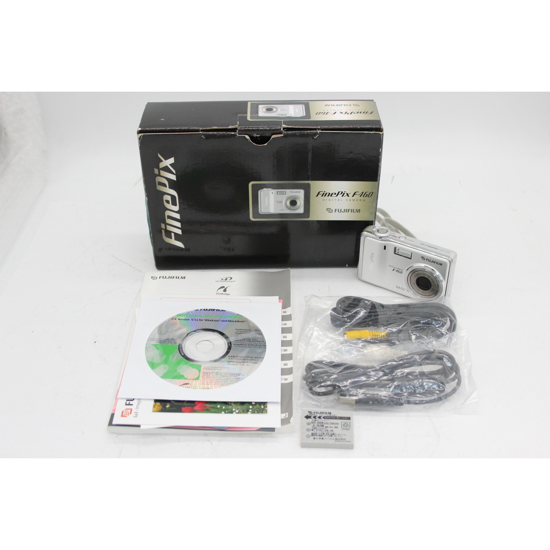 【美品 返品保証】 【元箱付き】フジフィルム Fujifilm Finepix F460 3x バッテリー付き コンパクトデジタルカメラ  s5746注意事項