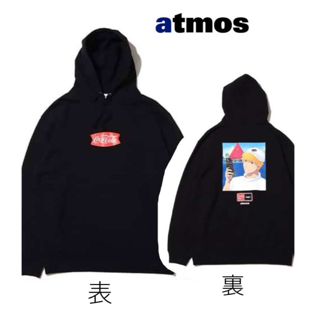 atmos(アトモス)の新品★ atmos COCA-COLA BLEACH コラボ　パーカー　黒崎一護 メンズのトップス(パーカー)の商品写真