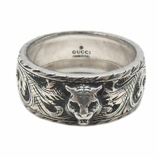 グッチ(Gucci)のグッチ アクセサリー GUCCI キャットヘッド シルバーリング 24号 指輪 Ag925 シルバー メンズ 433571 JJS03977(リング(指輪))