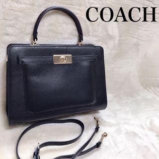 コーチ(COACH)の未使用級 COACH 2way ハンドバッグ レーンキャリーオール ショルダー(ハンドバッグ)