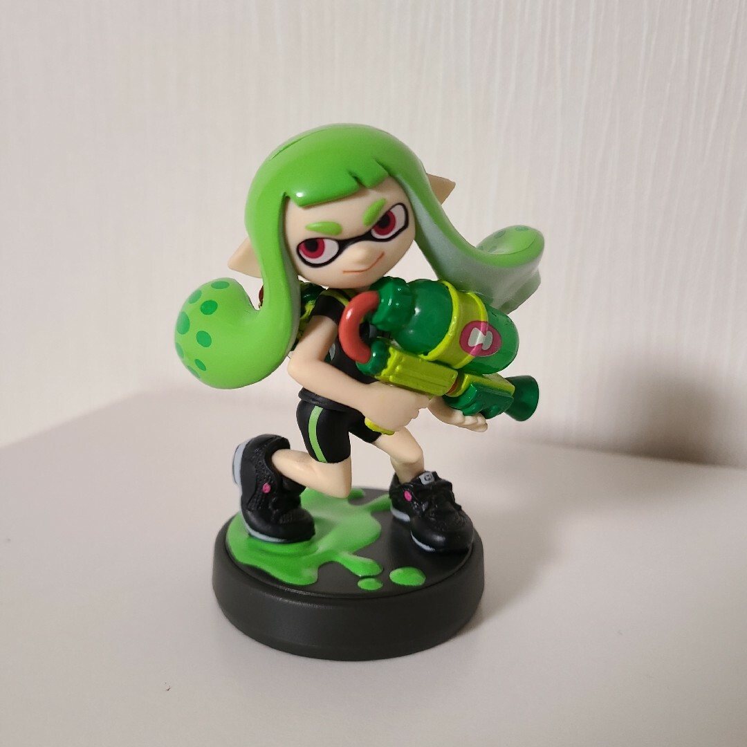 amiibo　アミーボ　スプラトゥーン　ガールライムグリーン エンタメ/ホビーのフィギュア(ゲームキャラクター)の商品写真