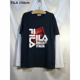 フィラ(FILA)の＜№5000＞(150cm)★FILA(フィラ)吸汗速乾長袖Ｔシャツ・紺(Tシャツ/カットソー)