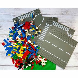 レゴ(Lego)のレゴブロックLEGO 道路プレート 基礎板 サッカー人形 ブロックまとめ売り(知育玩具)