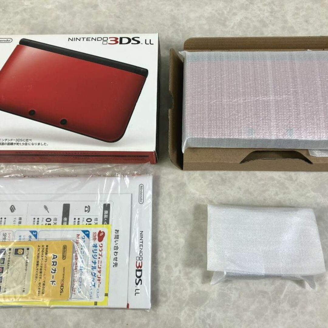 ニンテンドー3DS(ニンテンドー3DS)の美品☆NINTENDO ニンテンドー 3DS LL レッド × ブラック エンタメ/ホビーのゲームソフト/ゲーム機本体(家庭用ゲーム機本体)の商品写真