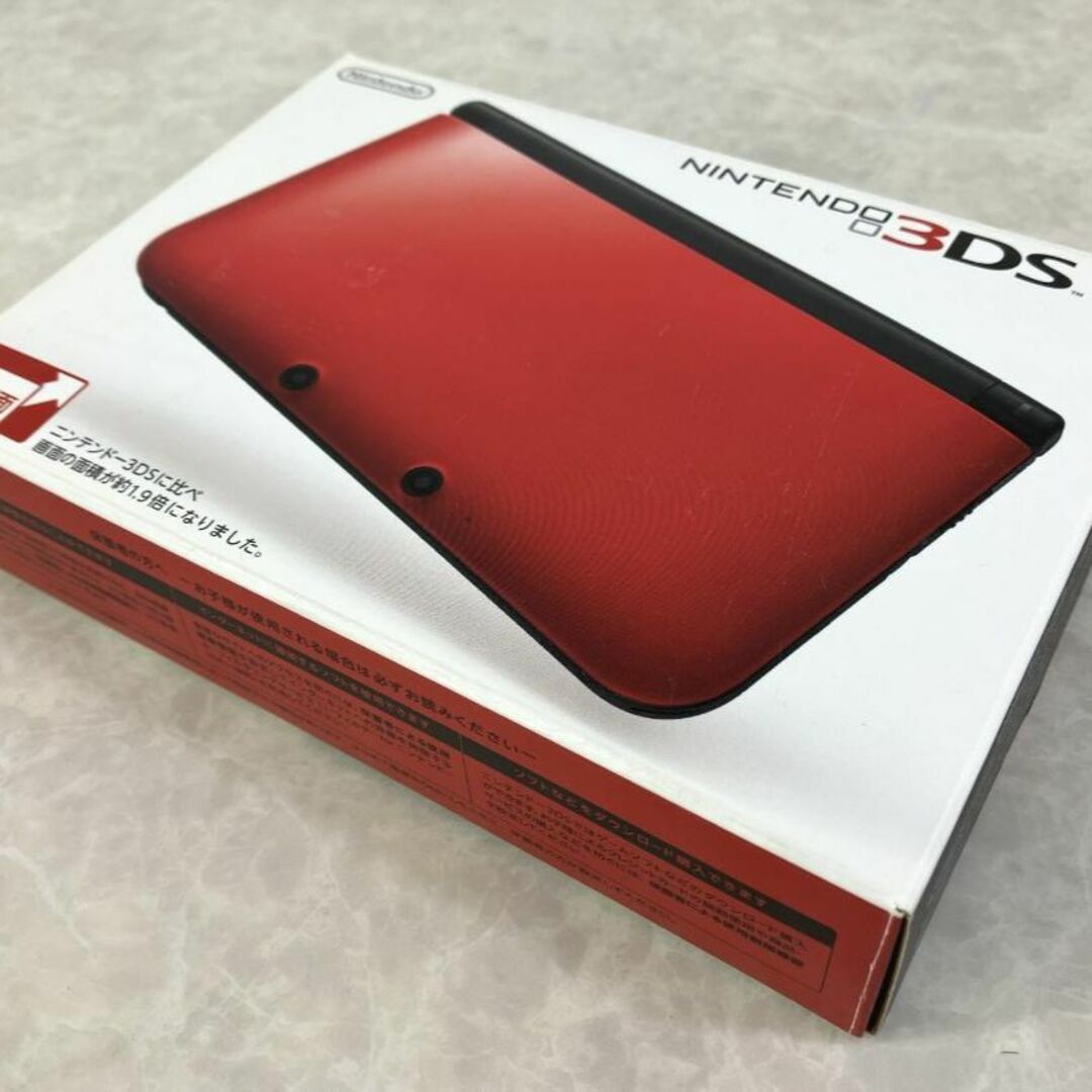 ニンテンドー3DS(ニンテンドー3DS)の美品☆NINTENDO ニンテンドー 3DS LL レッド × ブラック エンタメ/ホビーのゲームソフト/ゲーム機本体(家庭用ゲーム機本体)の商品写真