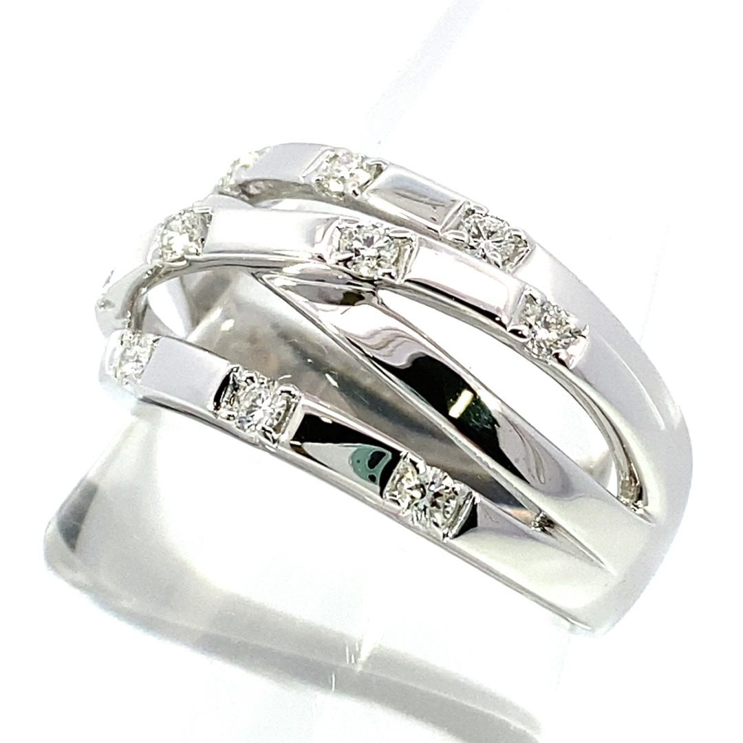 TASAKI(タサキ)の【JC5425】TASAKI  K18WG 天然ダイヤモンド リング レディースのアクセサリー(リング(指輪))の商品写真
