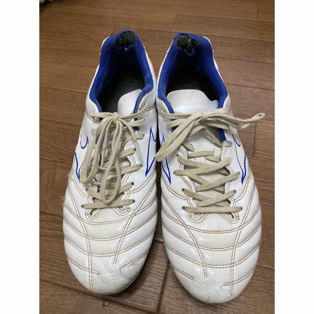 MIZUNO(ミズノ)のミズノ★MONARCIDA NEO モナルシーダネオ　白ブルー　スパイク★26 スポーツ/アウトドアのサッカー/フットサル(シューズ)の商品写真