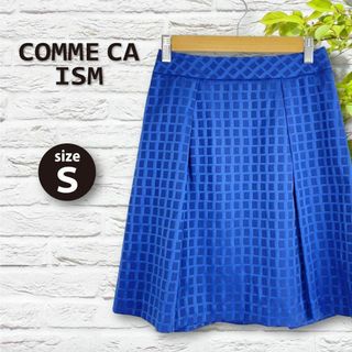 コムサイズム(COMME CA ISM)の④　コムサイズ　COMM CA ISM レディース スカート ネイビー USED(ひざ丈スカート)