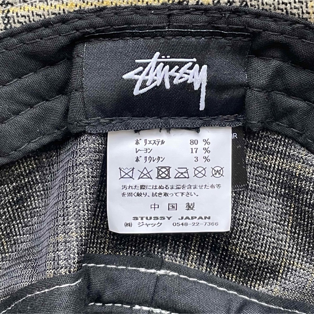 STUSSY(ステューシー)のK3KARI様専用【stussy】バケットハット SMサイズ チェック柄 未使用 レディースの帽子(ハット)の商品写真