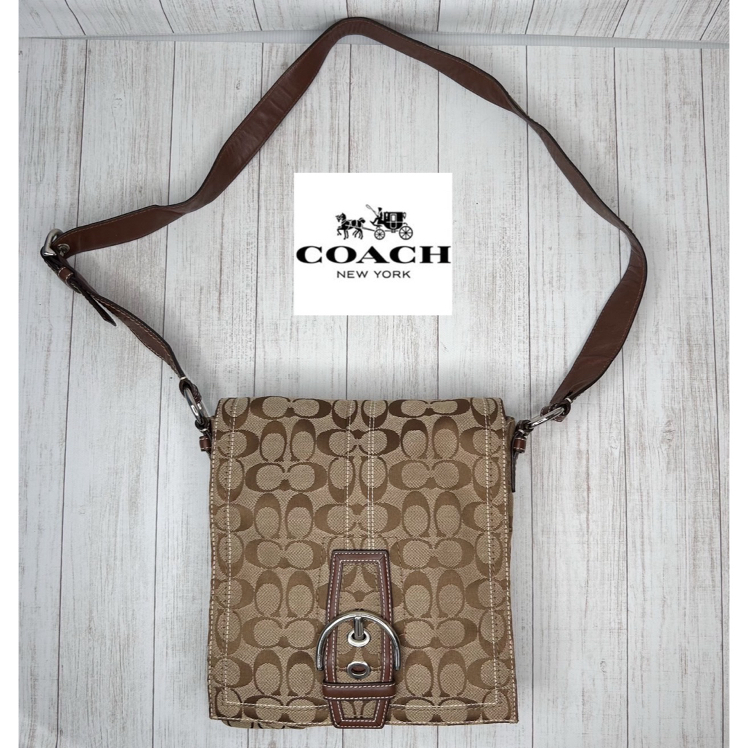 ショルダーバッグCOACH コーチ　シグネチャー　ショルダーバッグ