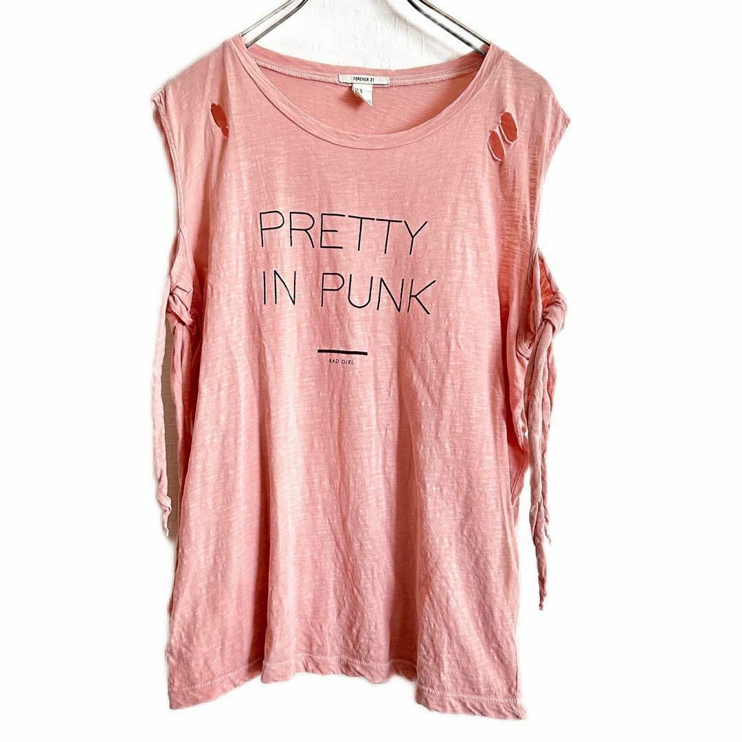 FOREVER 21(フォーエバートゥエンティーワン)のForever21 スポーツウェア　2点セット　タンクトップ　Tシャツ　おまとめ レディースのトップス(タンクトップ)の商品写真