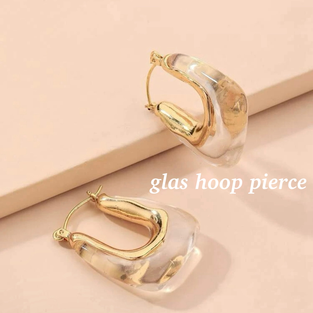 design hoop pierce レディースのアクセサリー(ピアス)の商品写真