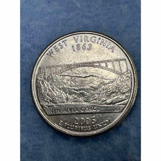 アメリカ25セント記念硬貨West Virginia 2005-5P(貨幣)