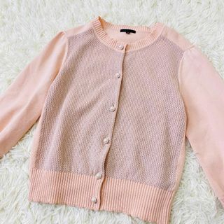 トゥービーシック(TO BE CHIC)のTO BE CHIC　レディース　カーディガン　コットンラメ　L(カーディガン)