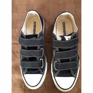 オールスター(ALL STAR（CONVERSE）)のコンバースオールスター ブラック 22.5㎝ マジックテープ付き(スニーカー)