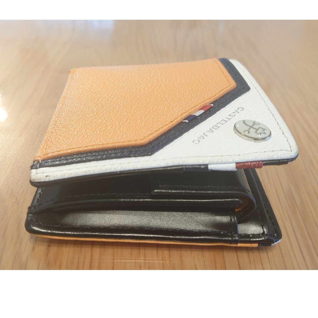 CASTELBAJAC(カステルバジャック)の【美品⭐】カステルバジャック CASTELBAJAC 二つ折り財布　オレンジ メンズのファッション小物(折り財布)の商品写真