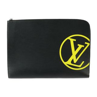 ルイヴィトン(LOUIS VUITTON)のLOUIS VUITTON ルイ ヴィトン エピ ポシェット ジュール GM クラッチバッグ M68198 レザー   ブラック イエロー シルバー金具 クラッチバッグ ポーチ LVサークル L字ファスナー ビトン 【本物保証】(セカンドバッグ/クラッチバッグ)